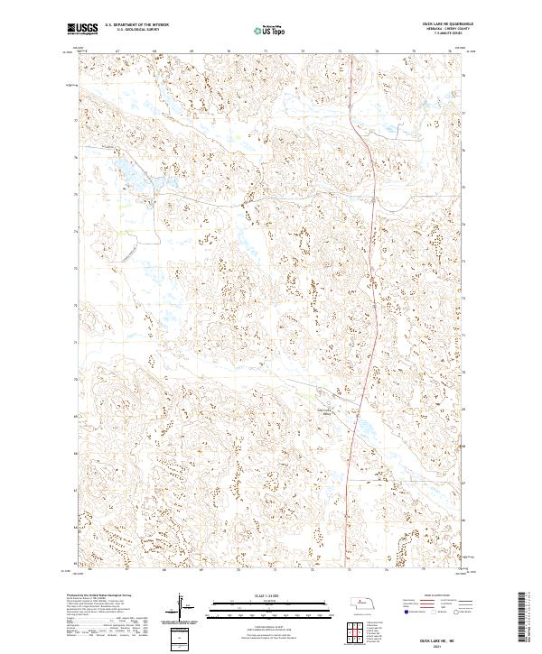 Duck Lake NE, NE — USGS 7.5-minute topo (2021)
