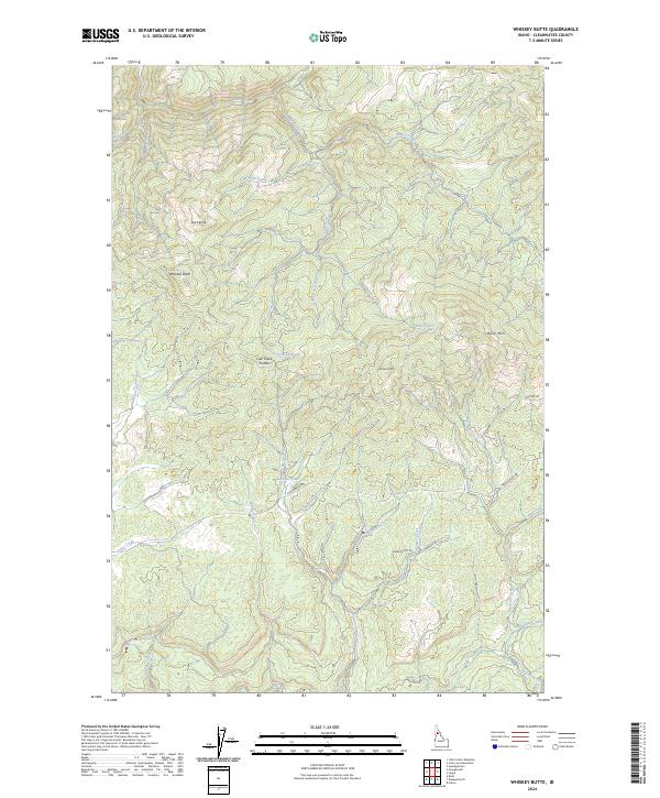 Whiskey Butte, ID — USGS 7.5-minute topo (2024)