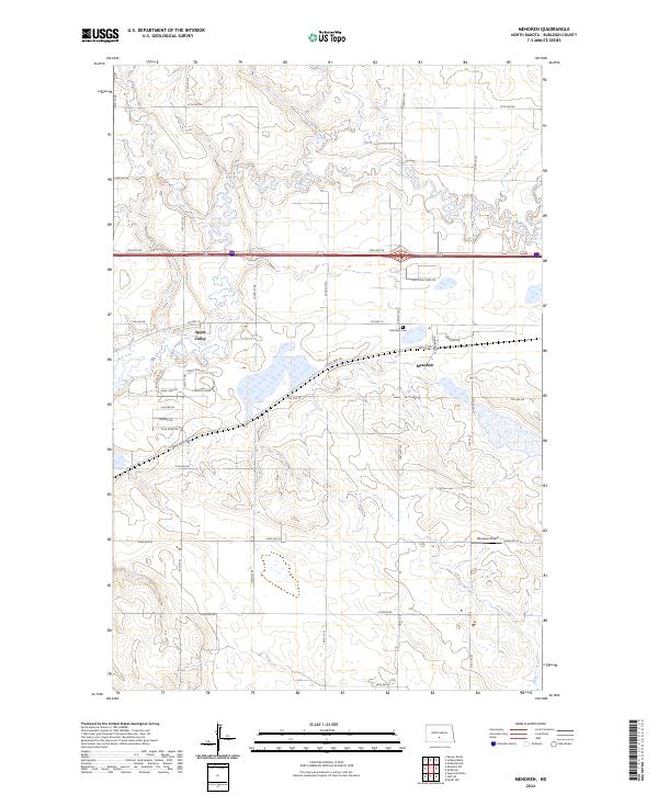 Menoken, ND — USGS 7.5-minute topo (2024)