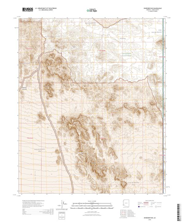 Engesser Pass, AZ — USGS 7.5-minute topo (2026)