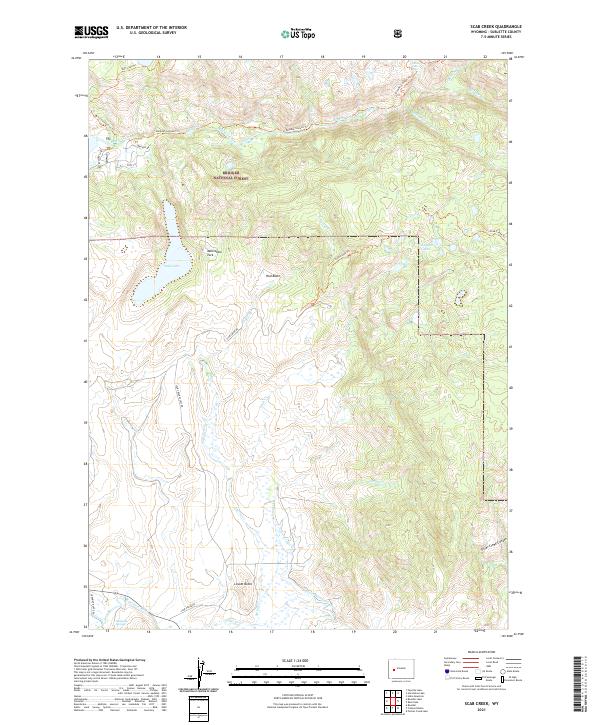 Scab Creek, WY — USGS 7.5-minute topo (2021)