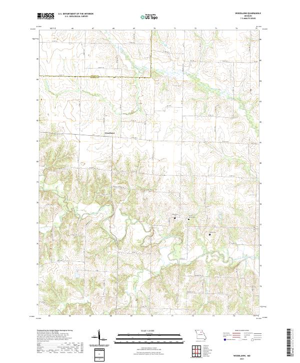 Woodlawn, MO — USGS 7.5-minute topo (2021)