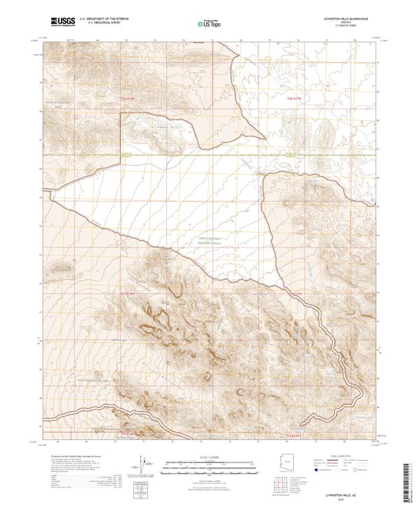 Livingston Hills, AZ — USGS 7.5-minute topo (2026)