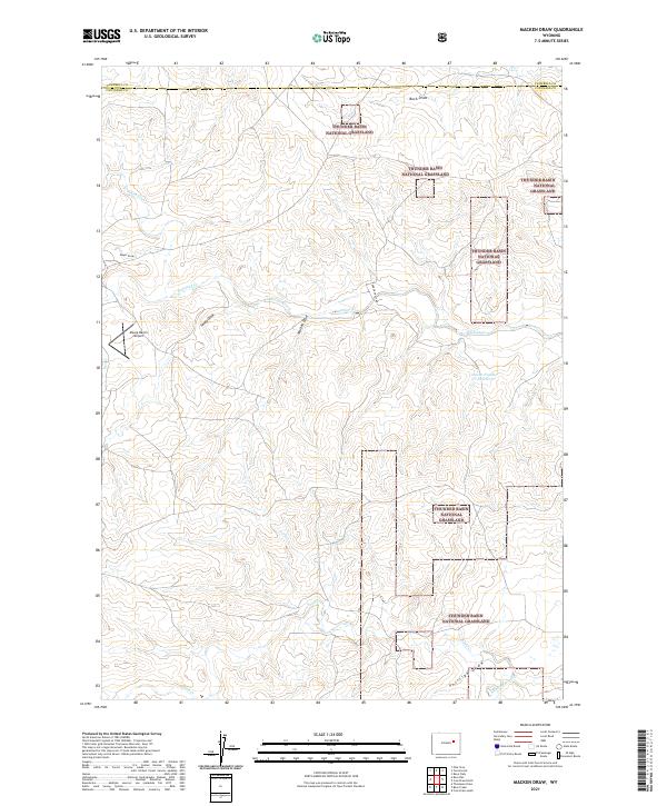 Macken Draw, WY — USGS 7.5-minute topo (2021)