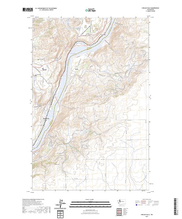 Chelan Falls, WA — USGS 7.5-minute topo (2023)
