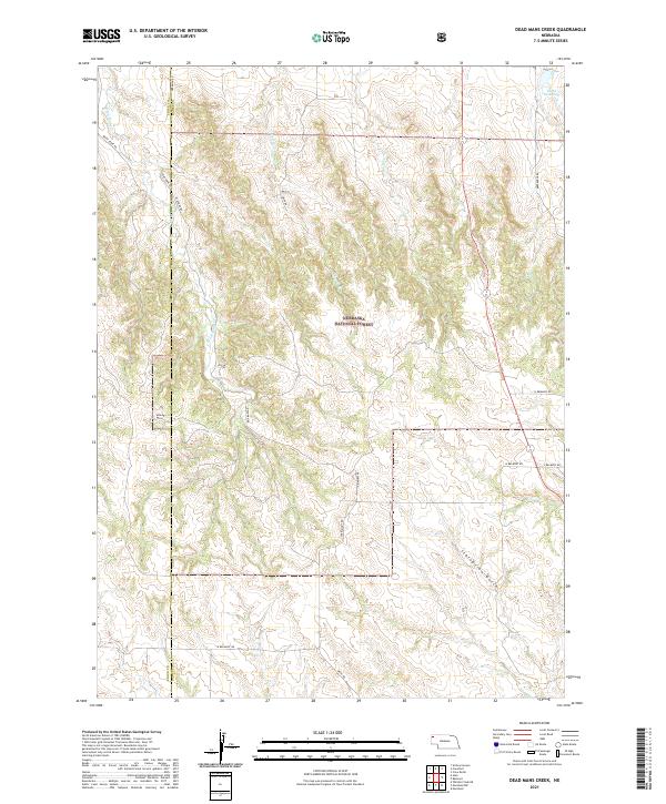 Dead Mans Creek, NE — USGS 7.5-minute topo (2021)