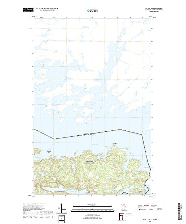 Kettle Falls, MN-ON — USGS 7.5-minute topo (2022)