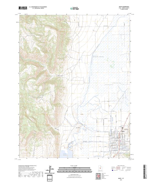Manti, UT — USGS 7.5-minute topo (2023)