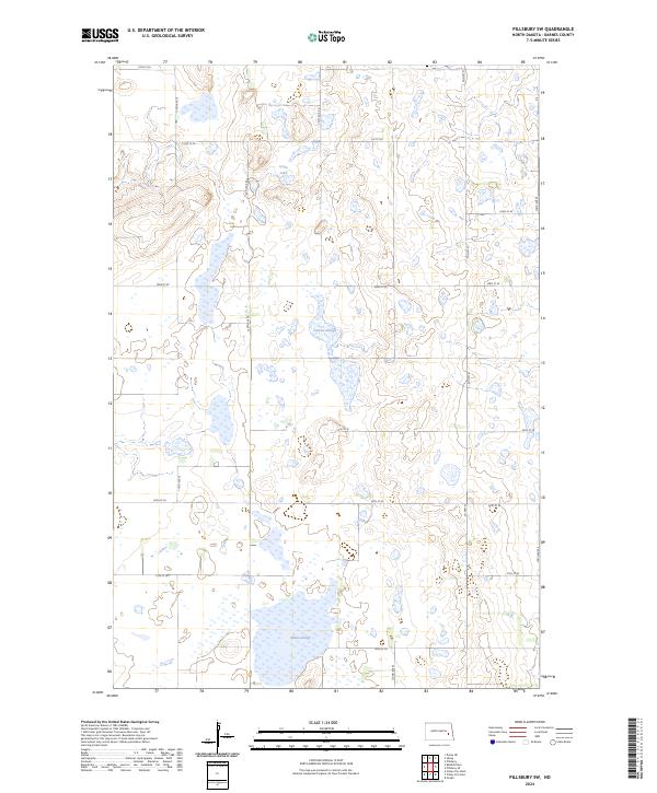 Pillsbury SW, ND — USGS 7.5-minute topo (2024)