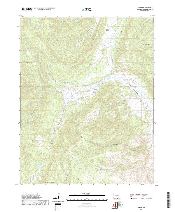 Torres, CO — USGS 7.5-minute topo (2022)