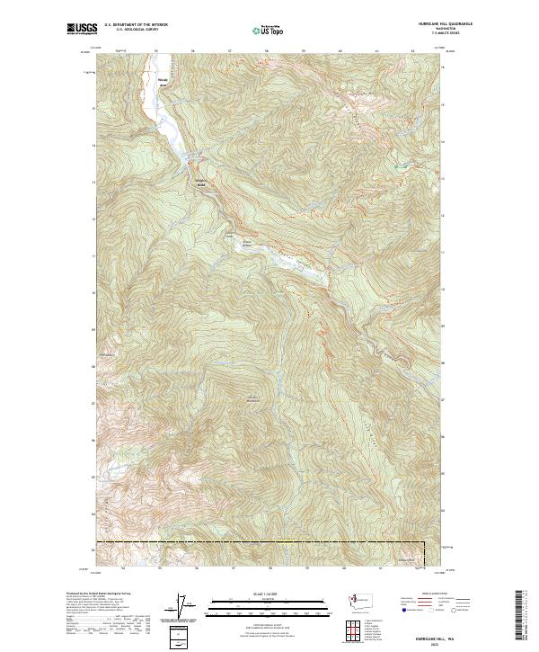 Hurricane Hill, WA — USGS 7.5-minute topo (2023)