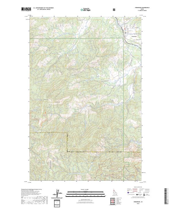 Fernwood, ID — USGS 7.5-minute topo (2024)