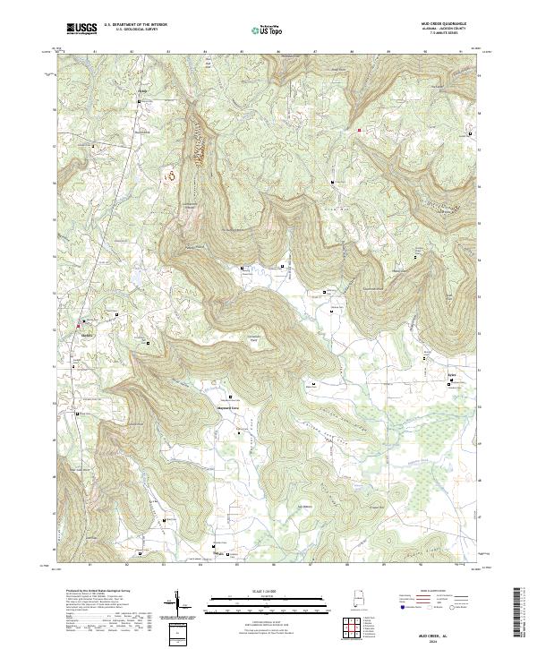 Mud Creek, AL — USGS 7.5-minute topo (2024)