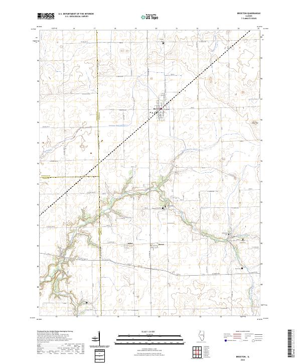 Brocton, IL — USGS 7.5-minute topo (2024)