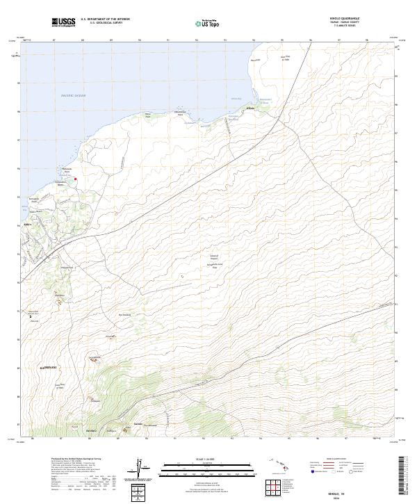 Kiholo, HI — USGS 7.5-minute topo (2024)