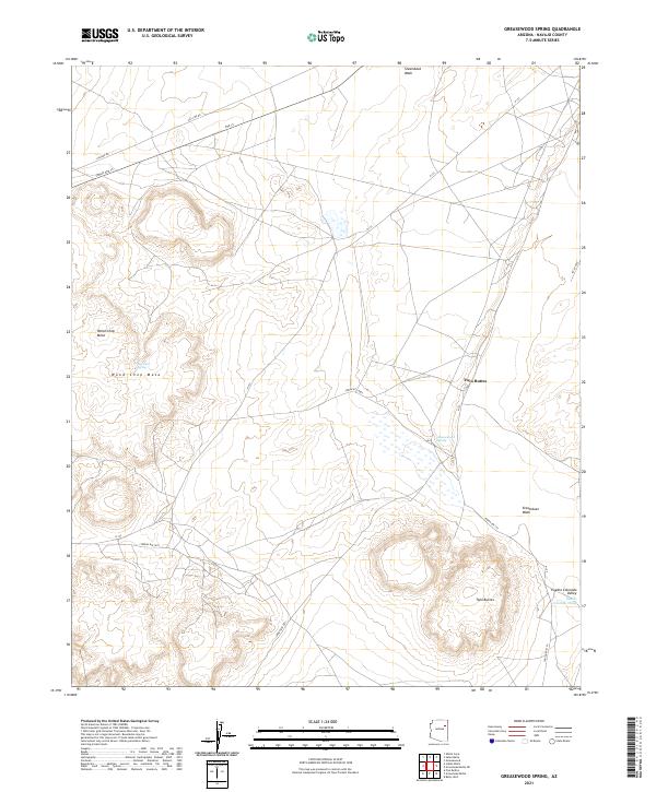 Greasewood Spring, AZ — USGS 7.5-minute topo (2021)