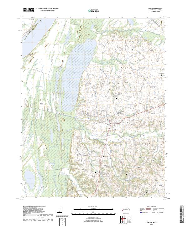 Barlow, KY-IL — USGS 7.5-minute topo (2022)
