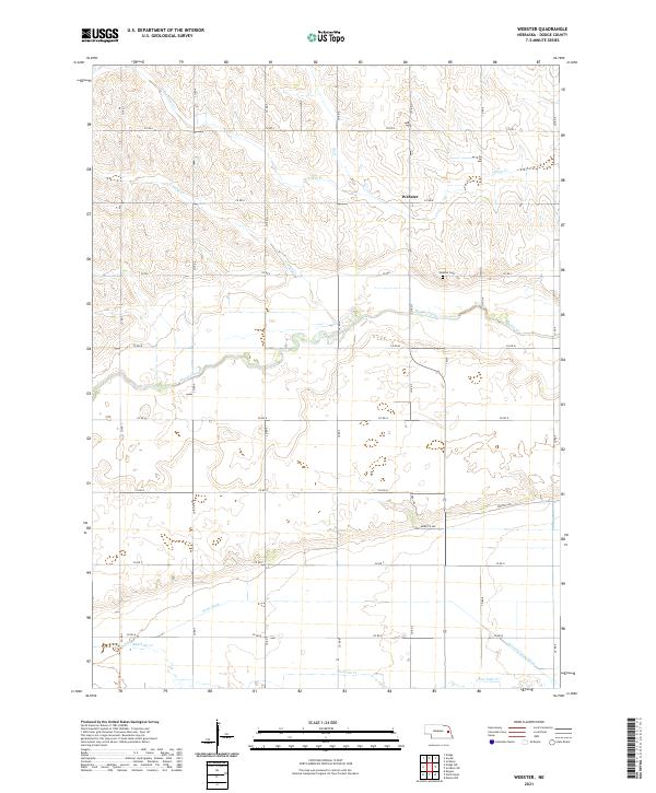 Webster, NE — USGS 7.5-minute topo (2021)