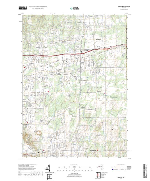 Webster, NY — USGS 7.5-minute topo (2023)