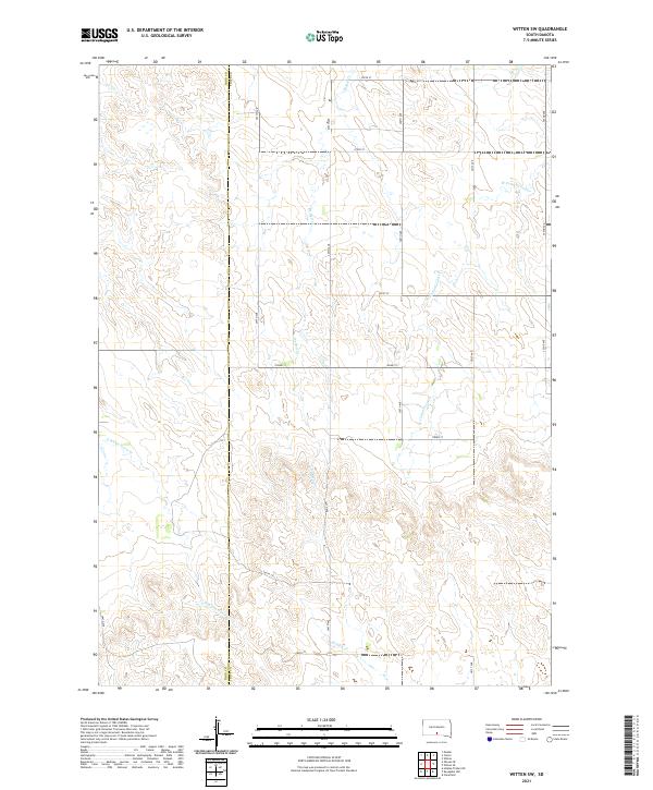 Witten SW, SD — USGS 7.5-minute topo (2021)