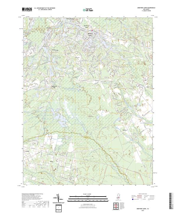 Medford Lakes, NJ — USGS 7.5-minute topo (2023)