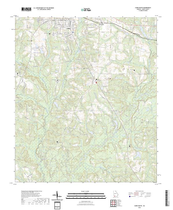 Cairo South, GA — USGS 7.5-minute topo (2024)