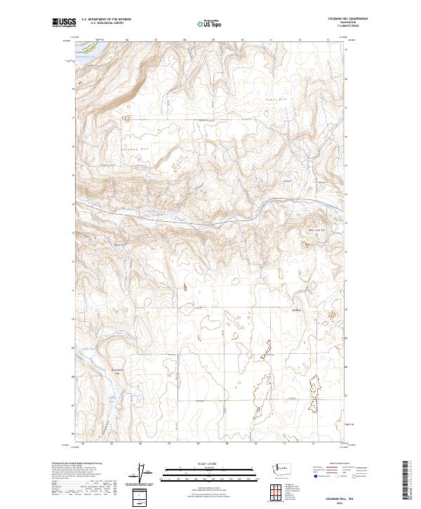 Coleman Hill, WA — USGS 7.5-minute topo (2023)