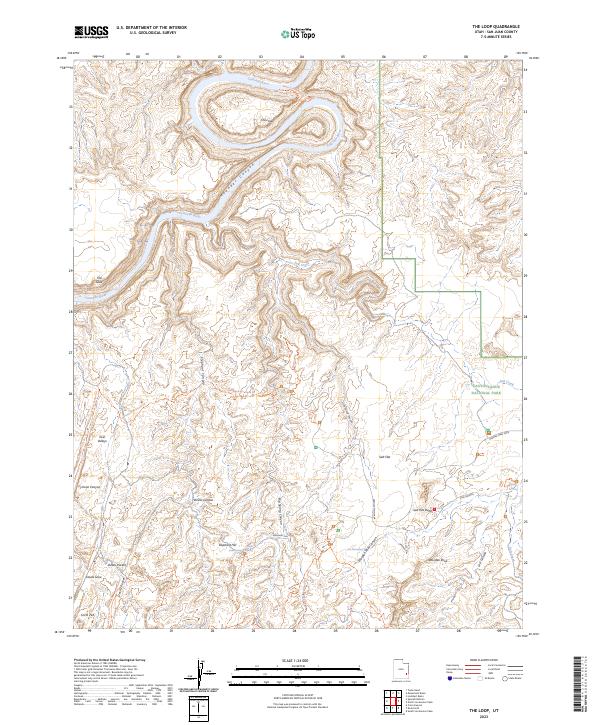 The Loop, UT — USGS 7.5-minute topo (2023)