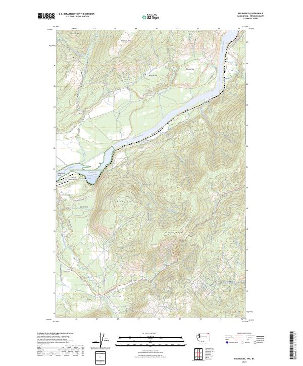 Boundary, WA-BC — USGS 7.5-minute topo (2023)