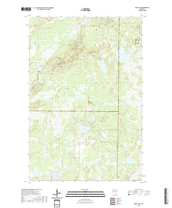 Edna Lake, MN — USGS 7.5-minute topo (2022)