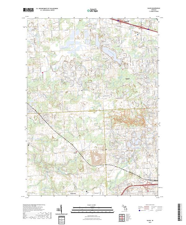 Salem, MI — USGS 7.5-minute topo (2023)