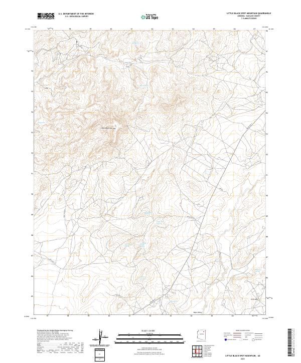 Little Black Spot Mountain, AZ — USGS 7.5-minute topo (2021)
