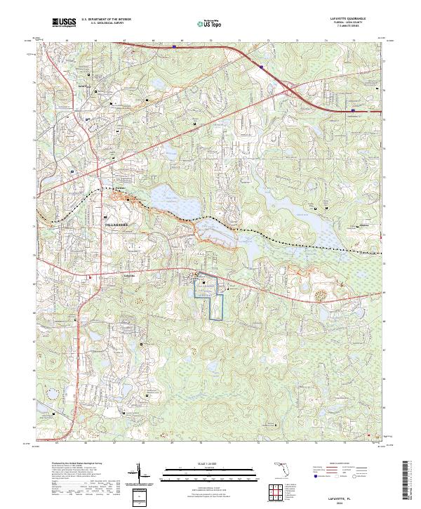 Lafayette, FL — USGS 7.5-minute topo (2024)