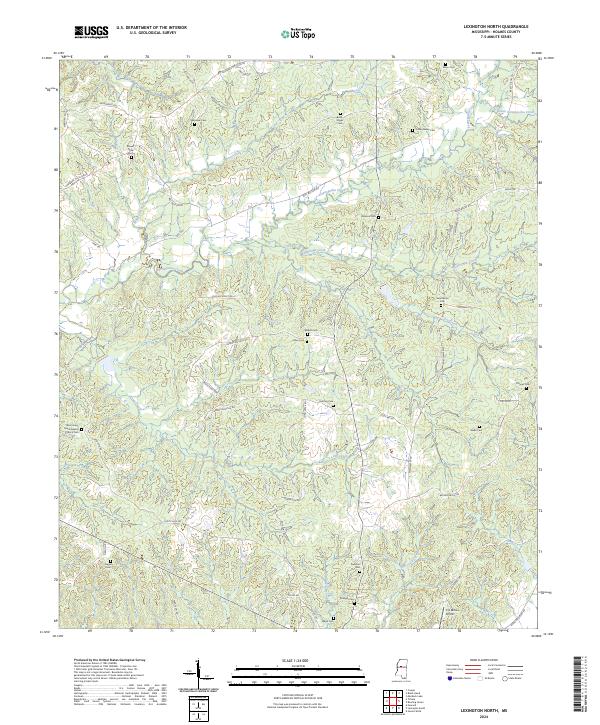 Lexington North, MS — USGS 7.5-minute topo (2024)