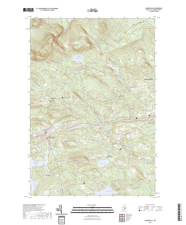 Sangerville, ME — USGS 7.5-minute topo (2024)