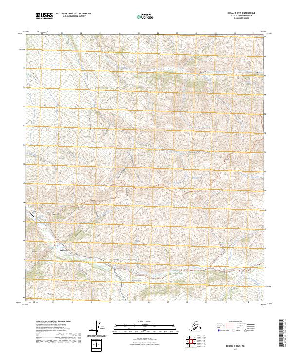Denali C-2 SW, AK — USGS 7.5-minute topo (2023)