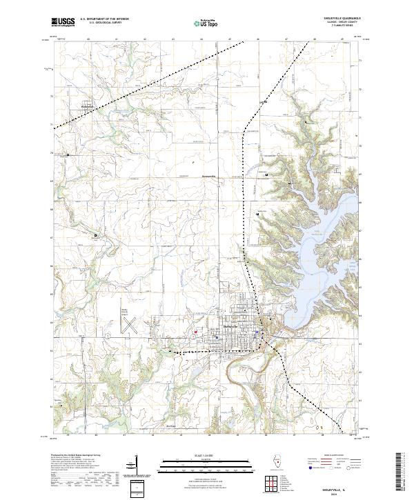 Shelbyville, IL — USGS 7.5-minute topo (2024)