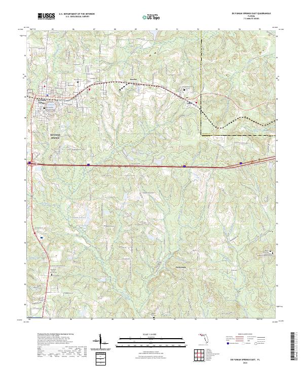 De Funiak Springs East, FL — USGS 7.5-minute topo (2024)
