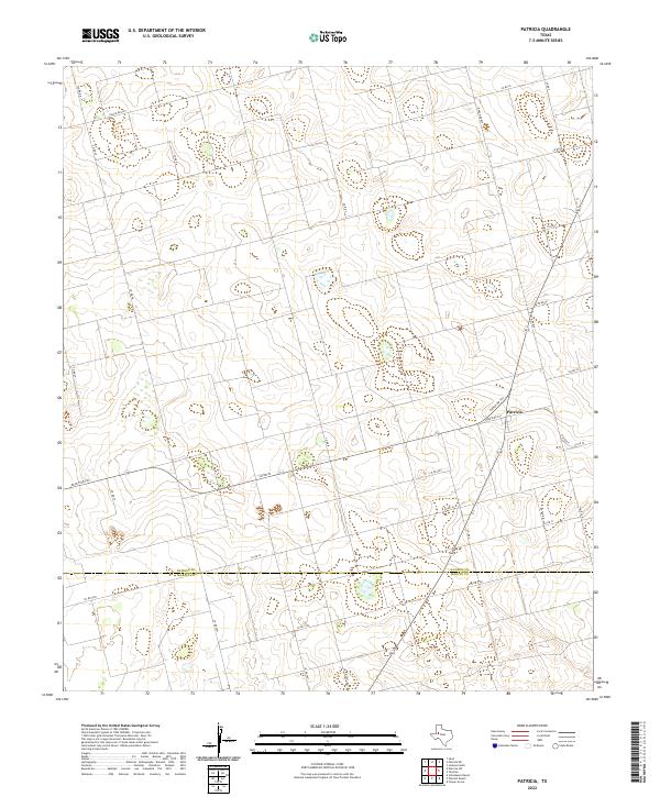 Patricia, TX — USGS 7.5-minute topo (2022)