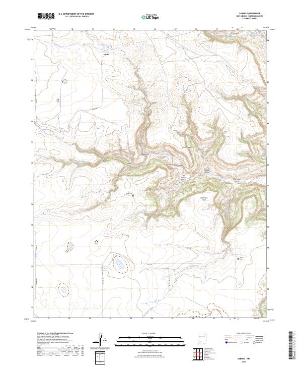 Sabino, NM — USGS 7.5-minute topo (2023)
