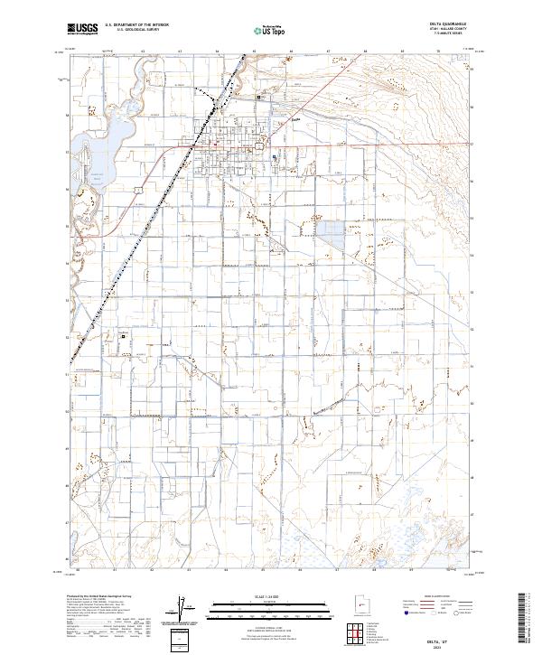 Delta, UT — USGS 7.5-minute topo (2023)
