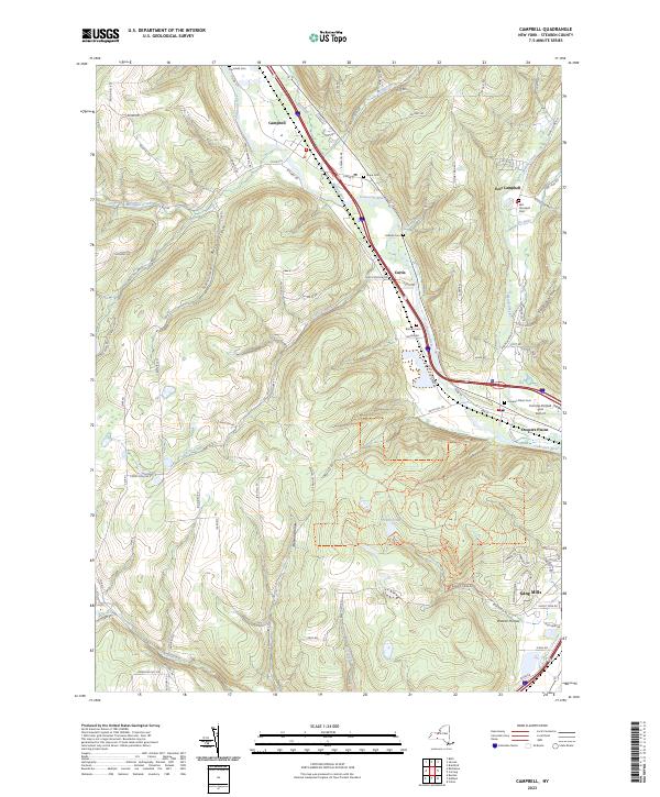 Campbell, NY — USGS 7.5-minute topo (2023)