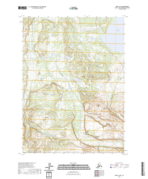 Kenai A-4 NE, AK — USGS 7.5-minute topo (2024)