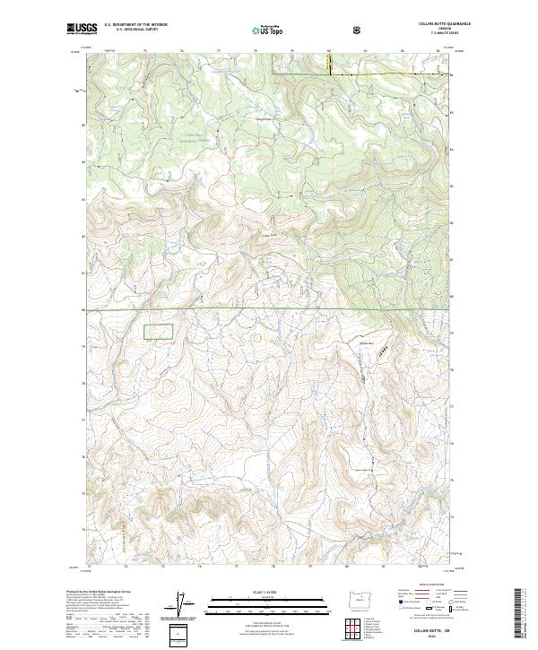 Collins Butte, OR — USGS 7.5-minute topo (2023)