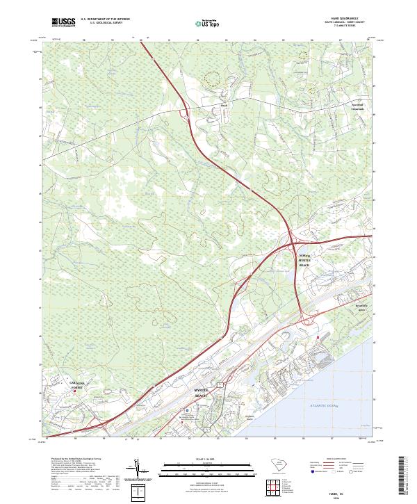 Hand, SC — USGS 7.5-minute topo (2024)