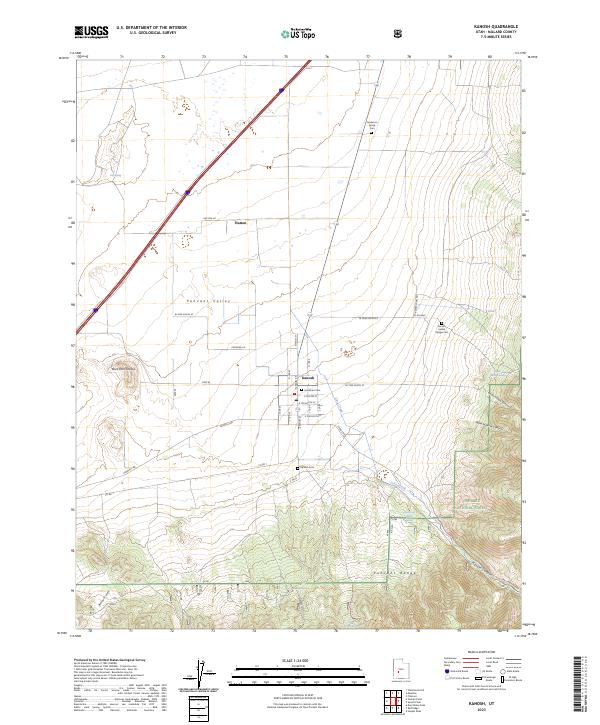 Kanosh, UT — USGS 7.5-minute topo (2023)