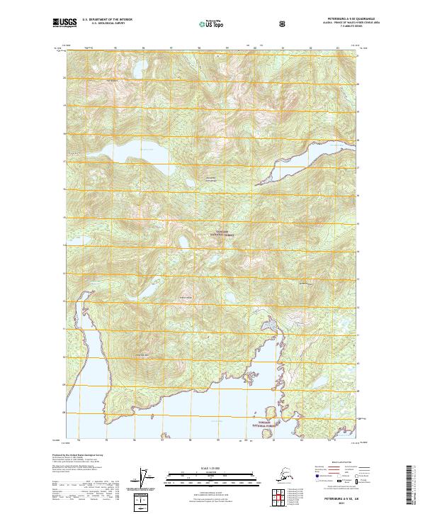 Petersburg A-5 SE, AK — USGS 7.5-minute topo (2021)