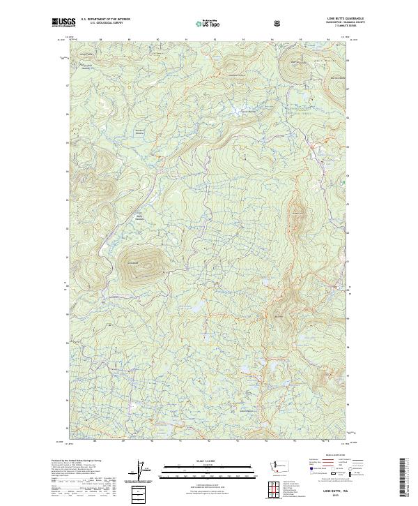 Lone Butte, WA — USGS 7.5-minute topo (2023)