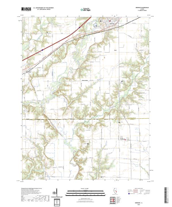Greenup, IL — USGS 7.5-minute topo (2024)