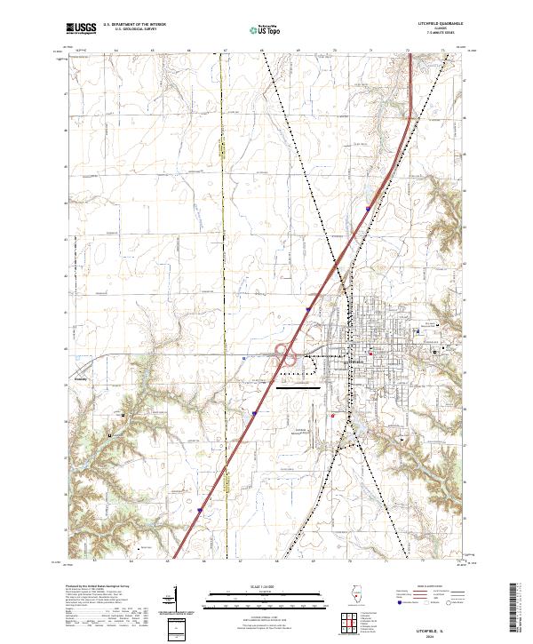 Litchfield, IL — USGS 7.5-minute topo (2024)